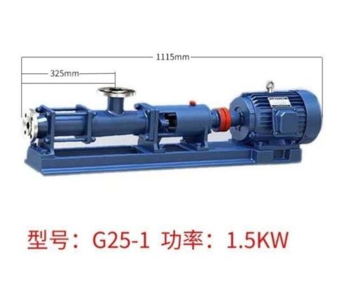 Pompa Sekrup Stainless Steel G15-2 Tunggal Limb Industri 1.2MPa