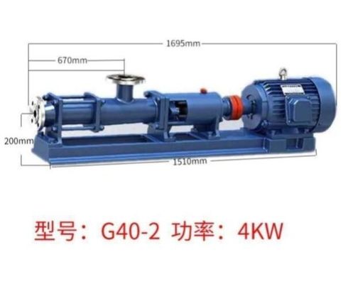G40-2 Stainless Steel Screw Pump Makanan Industri Pembuatan Kapal 5.5kw Tunggal